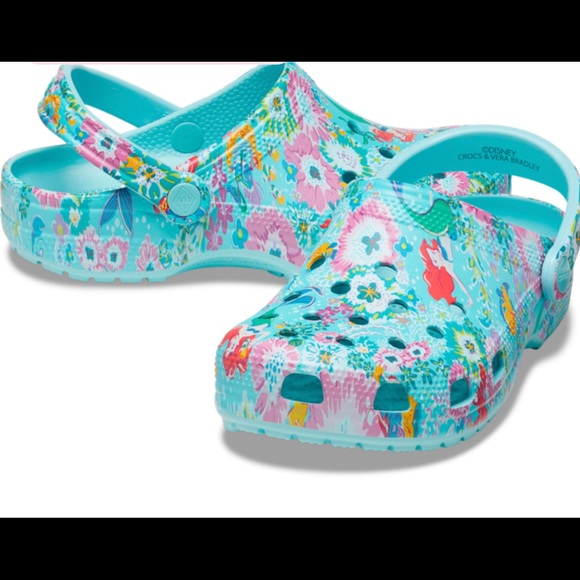 CROCS Shoes - NWT NIP Disney's Little Mermaid Ariel Vera Bradley Crocs Classic Clog Sz W7/M5